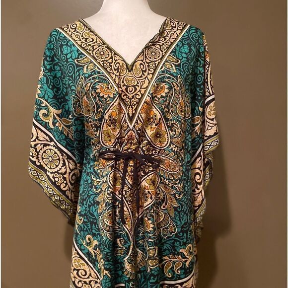 Ana & Rose Caftan Coverup Kimono OSFM - Picture 5 of 12